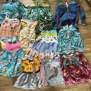 Matilda Jane Girls' Dresses and tops and shorties bundle